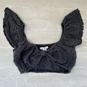 American Eagle Outfitters Charcoal Textured Headband